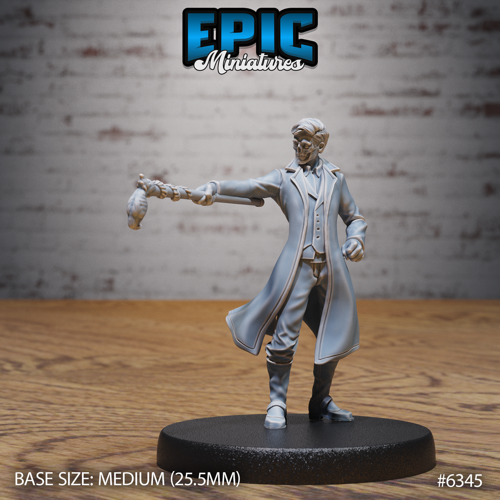 #6345 - Figurine Blue Warlock Command en résine pour JDR