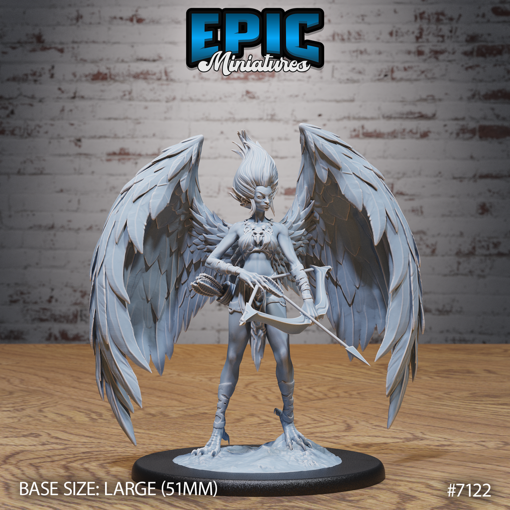 #7122 - Figurine Wind Goddess Avatar Bow en résine pour JDR