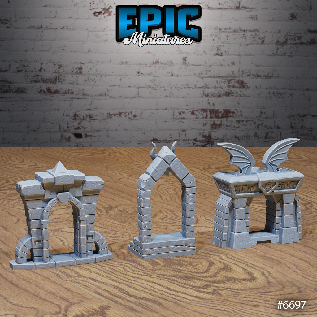 #6697f - Figurine Lich Crypt Environment en résine pour JDR